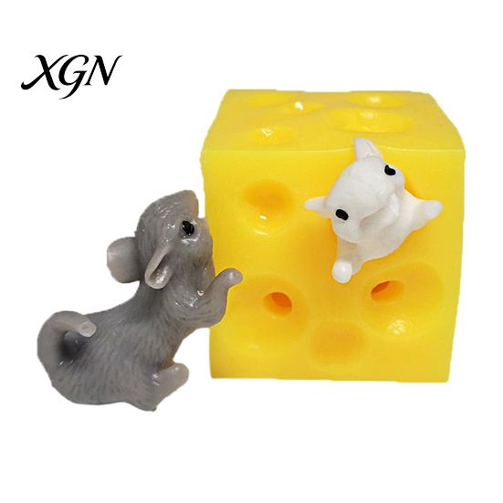 Sensory Fingertip Toy Cheese Squeeze Cube Block, Fidget Toys Stress Ball for Relief Adults & Teens