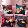 Jujutsu Kaisen Anime Pillow Case Square Pillow Bedroom Sofa Leisure Comfort Cushion Home Decoration