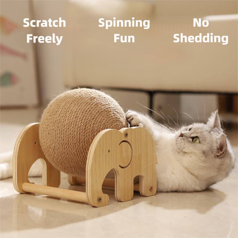Cute Cats Scratcher Elephant Shape Cat Chew Toys Pet Supplies Cat Scratching Ball Toy  Pet Playtime