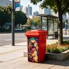 Easy Application Decals Fun Animal Trash Can Stickers, Self?Adhesive Bin for Outdoor Creative Covers Garbage Can, Mailbox Storage Box Yard