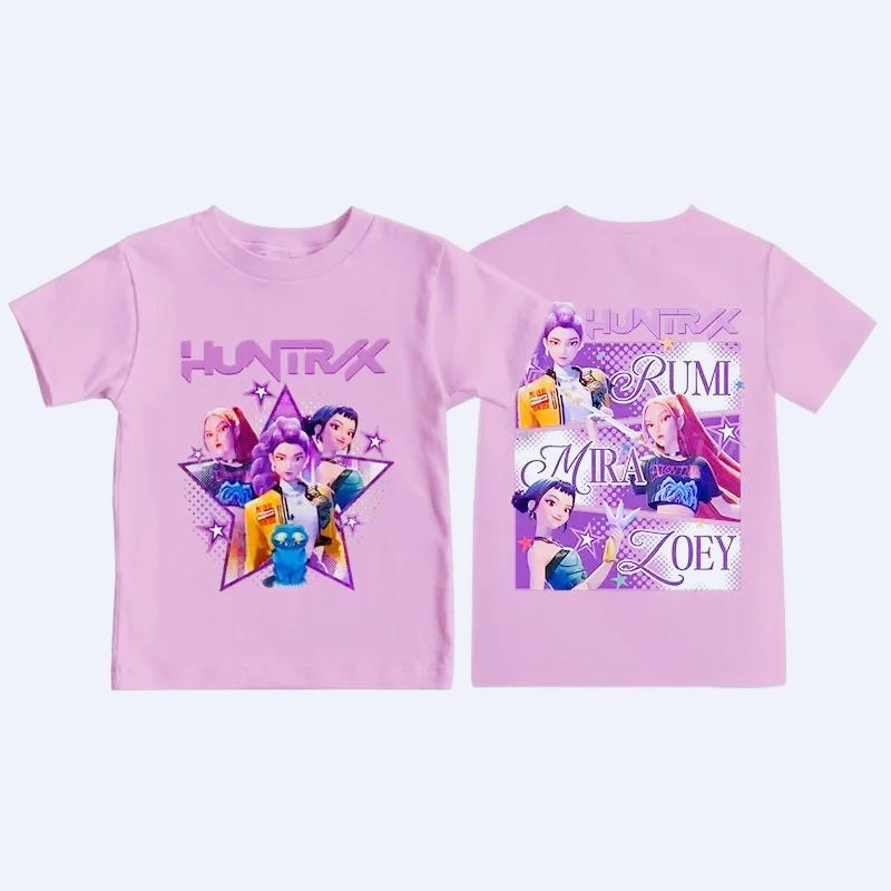 T-skjorter Jenter Tegneserie Print Mønster T-skjorte Barnemote T-skjorte Jenter Kort Erm Topp Komfortabel T-skjorte