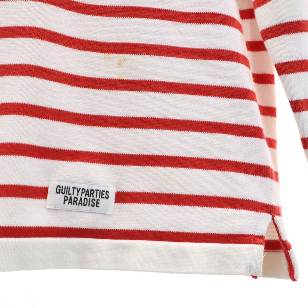 The Guilty Parties Made In Japan Border Pattern Long Sleeve Knit Men's Used