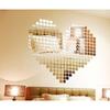 100PCS comes with glue acrylic sticker creative three-dimensional crystal mirror mosaic wall sticker