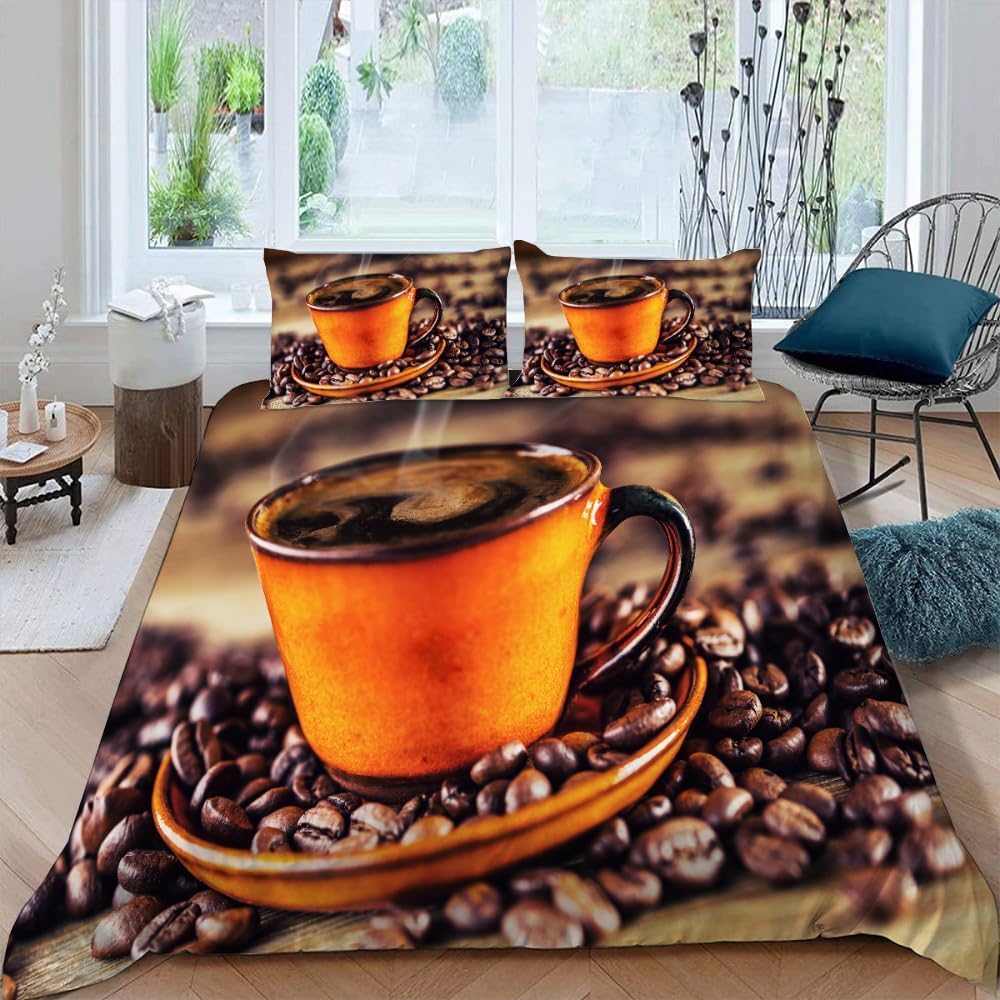 

Comforter Coffee Bean S For Kids Teens Adults Lightweight Down S Bedroom Decor 2 S 1 No Quilt Comforter (quilt)-EU Single(135*200cm)3pcs