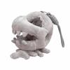 With Lanyard Dinosaur Skeleton Plush Pendant Grey / Pink Bone Design Quirky Bag Charm Safe Strap Soft Fabric Cotton Doll Clothes