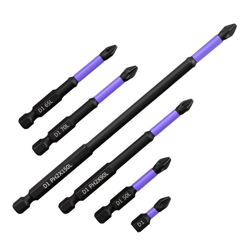 18pcs Screwdriver Bit Set Magnetic Batch Head Anti-Slip Bit 25-150mm Length Screwdriver Bit Screw Driver Bit Hand Tools