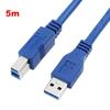 USB 3.0 Printer Cable A Male to B Male 5Gbps High Speed Data Cord For Printer HDD BOX CD ROM 0.3m 0.5m 1m 1.5m 1.8m 2m 3m 5m Stable Data Transfer