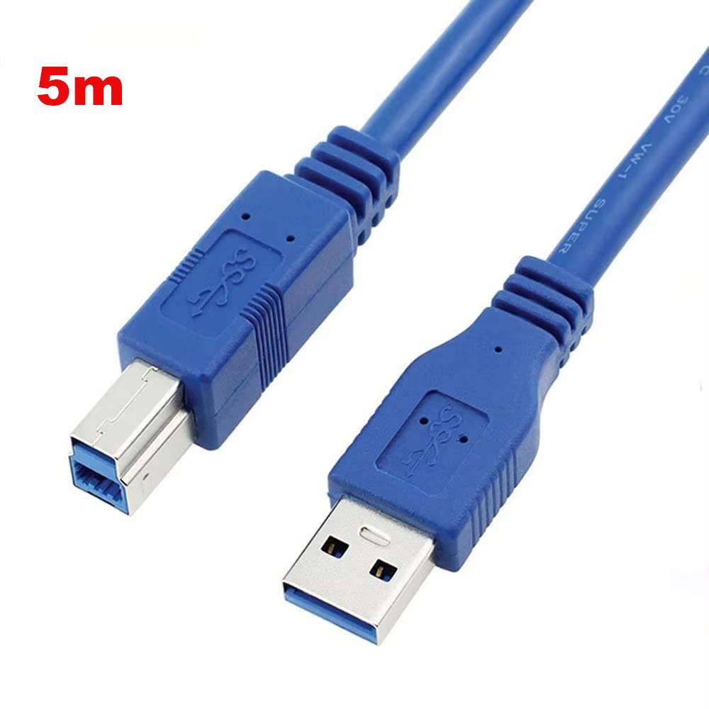 USB 3.0 Printer Cable A Male to B Male 5Gbps High Speed Data Cord For Printer HDD BOX CD ROM 0.3m 0.5m 1m 1.5m 1.8m 2m 3m 5m Stable Data Transfer