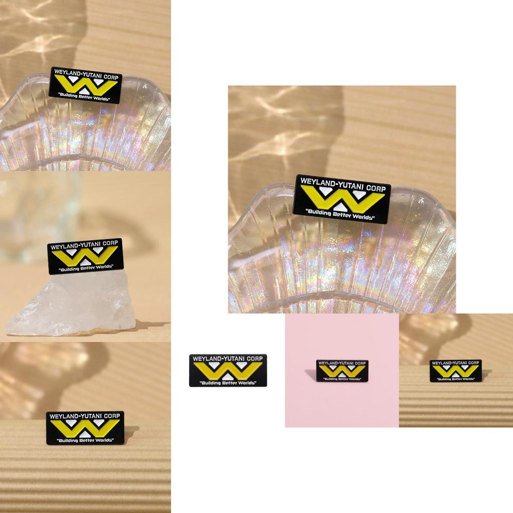 Kreative Weyland Yutani Logo Brosche Einzigartiger Bunter Emaille-Anstecker Für Modischen Persönlichen Stil