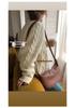 Twisted Knit Cardigan: Thickened Milk Fur Sweater Coat for Women, Autumn Winter 2022