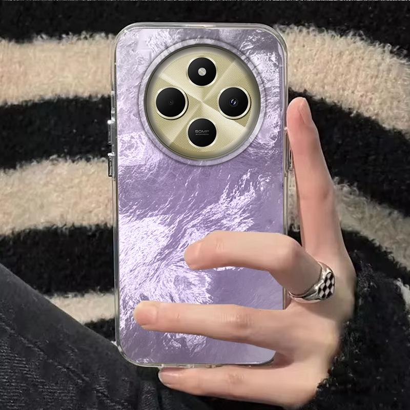Gradient Glacier Texture Girls Women Phone Case For Xiaomi Poco X3pro X5 M6 X6 X3 NFC M5s M6 Pro C75 C61 Fundas Cover