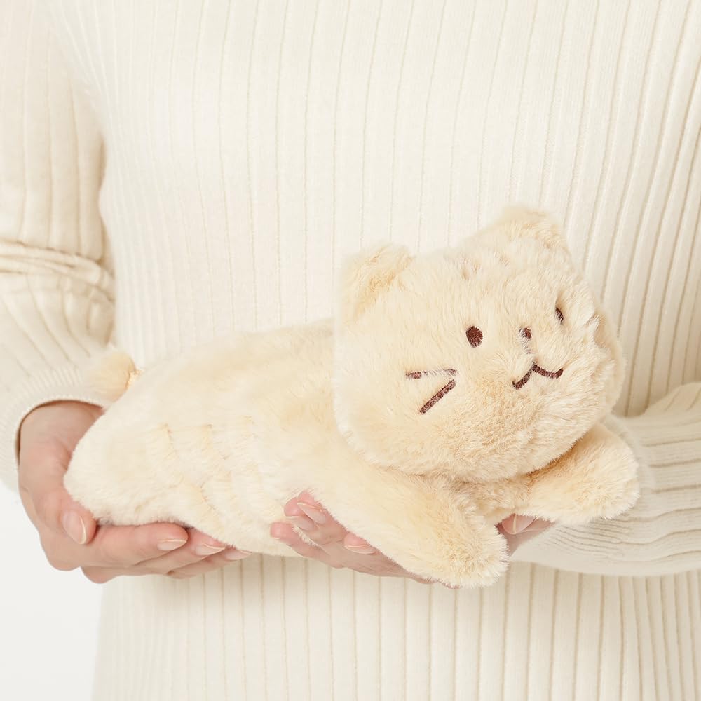 Cute Plush Pencil Case Featuring a Fluffy Cat A Perfect Gift for Cat Perfect for Cat A Perfect Gift for Children from Elementary School To Middle High