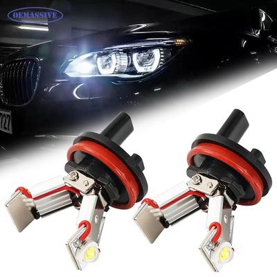 Canbus Hatasız 12V 7000K LED Melek Gözü İşaretleyici Ampuller Halo Halkaları Işık Beyaz Lamba BMW E82 E90 E92 E60 E63 E70 E71 E89