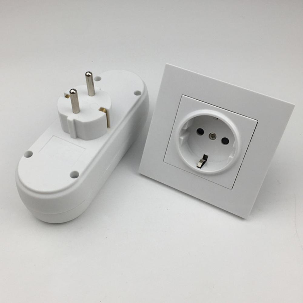 16a Eu De Plug Converter 3500w 250v Power Conversion 1 Out 3 Socket Smart Home Portable Wall Socket Suitable For Travel And Home