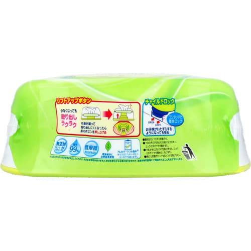 Moony Baby Wipes, Soft Material, 76 Wipes per Pack, Set of 2