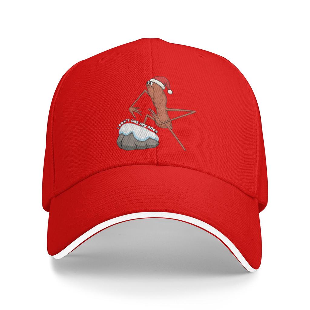 Unisex I dont Like This Rock Marcus The Worm Xmas Christmas Outdoor Hat Spring  Adjustable Cap New Baseball Cap Golf Sunshade