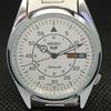 ODNOWIONY ANTYCZNY SEIKO 5 AUTOMATIC 6309A JAPOŃSKI MĘSKI ZEGAREK D/D BIAŁY a318611-9 Seiko-a318611-1