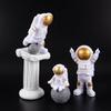 3pcs Plastic Astronaut Statue Statue Astronaut Sculpture Educational Toy Desktop Home Decoration Astronaut Model Children's Gift