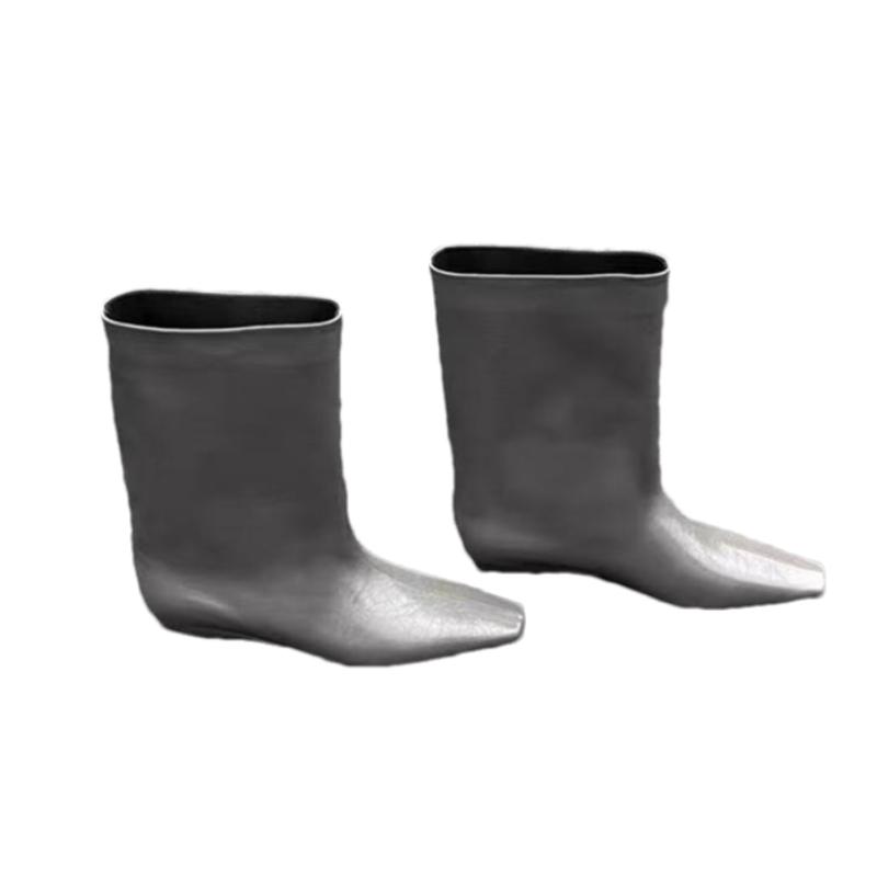 Women High Boots Designer Flats Knee High Shoes Pointed Toe 2025 Autumn Chelsea Boots New Goth Trend Walking Mujer De Zapatillas