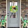 4Pcs Patrick's Day Luck Door Sign Front Door Hanging Sign Paper Plaques Hanging Ornament for Door Wall Decoration