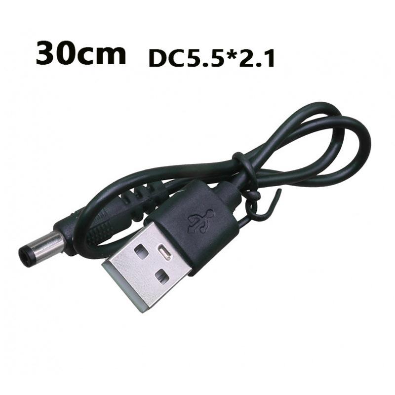 USB to DC 3.5*1.35mm Pure Copper Two-Core Power Cord for Mobile, Microphone, and Audio Charging
