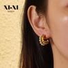 Versatile Baroque Faux Pearl Earrings: European & American Retro French Irregular Ear Studs
