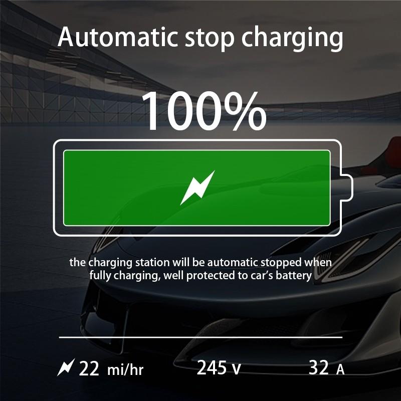 7KW 32A EV Portable Charger Type2 EVSE Charging Box Electric Car Charger CEE Plug Electric Vehicle Charger