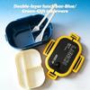 Portable Sealed Double Layer Leak Proof Bento Box with Cutlery Microwave Safe Kids Lunch Box Food Container Kitchen Accessory