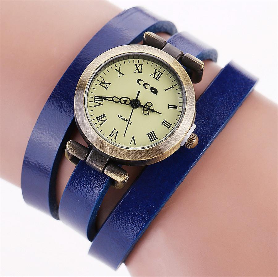 Orologio Classico Da Donna Vintage Al Quarzo - Quadrante Bianco Con Numeri Arabi E Cinturino In Pelle Nera - 3