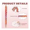 PATIKIL 2pcs Fancy Pens for Women, 1.0mm Medium Point Black Ink Gel Pens, Shiny Metal Click Ballpoint Pens, Journaling, Christmas Gift, Office,