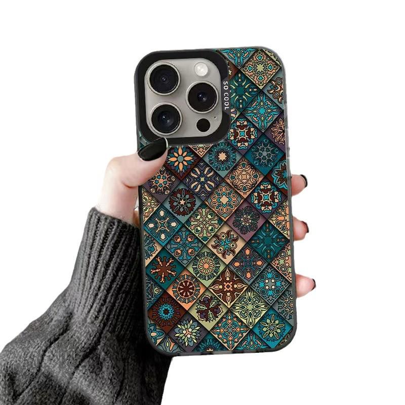 Pattern Totem Phone Case for Apple iPhone: Compatible with 15 Pro Max, 16 Pro, 14 Pro, and 17