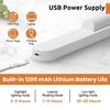Plastic Magnetic Dormitory LED Lamp  USB Rechargeable Desk Light Dimmable Touch Control Study Emergency Use, White