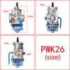 Universal Motorcycle Carburetor PWK 24 26 28 30 32 34 mm For Keihin Koso OKO YZ85 Power Jet 2T 4T Blue Transparent Cover Bowl
