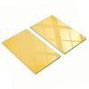 Decorative Glass Kitchen Cutting Boards with Star Graphics 2X30X52 Cm