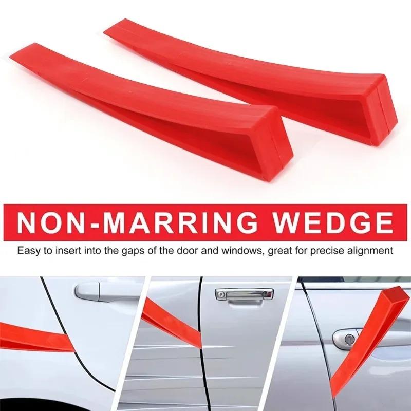 Red Car Window Dent Repair Plastic Repair Hand Tools Car Universal Crowbar Enlarger Door Recess Body Window Door Wedge Remove