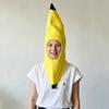 Kids Adults Halloween Banana Costume Funny Party Stage Dress Up Fruit Outfit for Carnival Performance