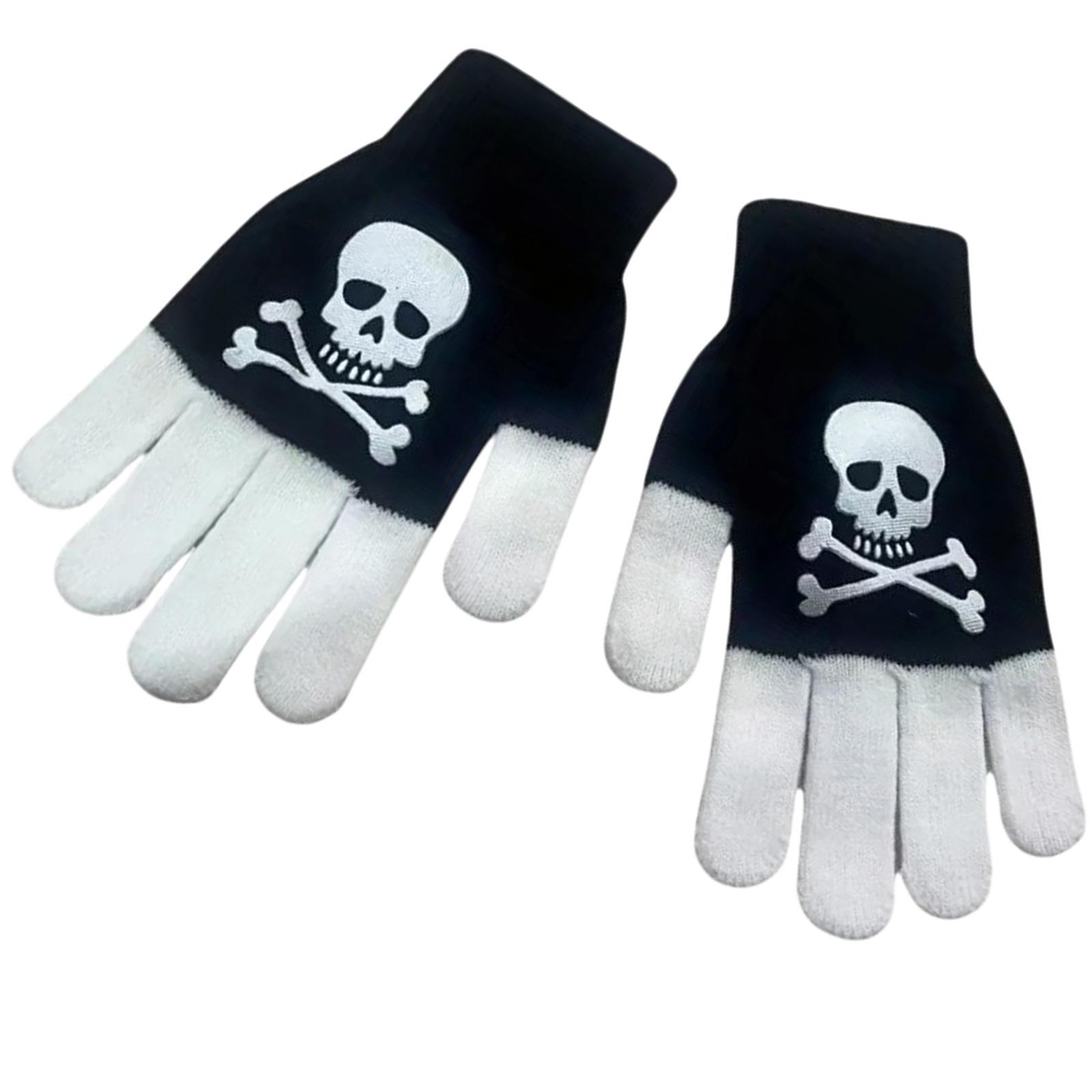 

Glowing Skeleton Hand Gloves for Halloween Celebrations Masquerades Costume Gloves Dress Up Handwear for Theme Party F