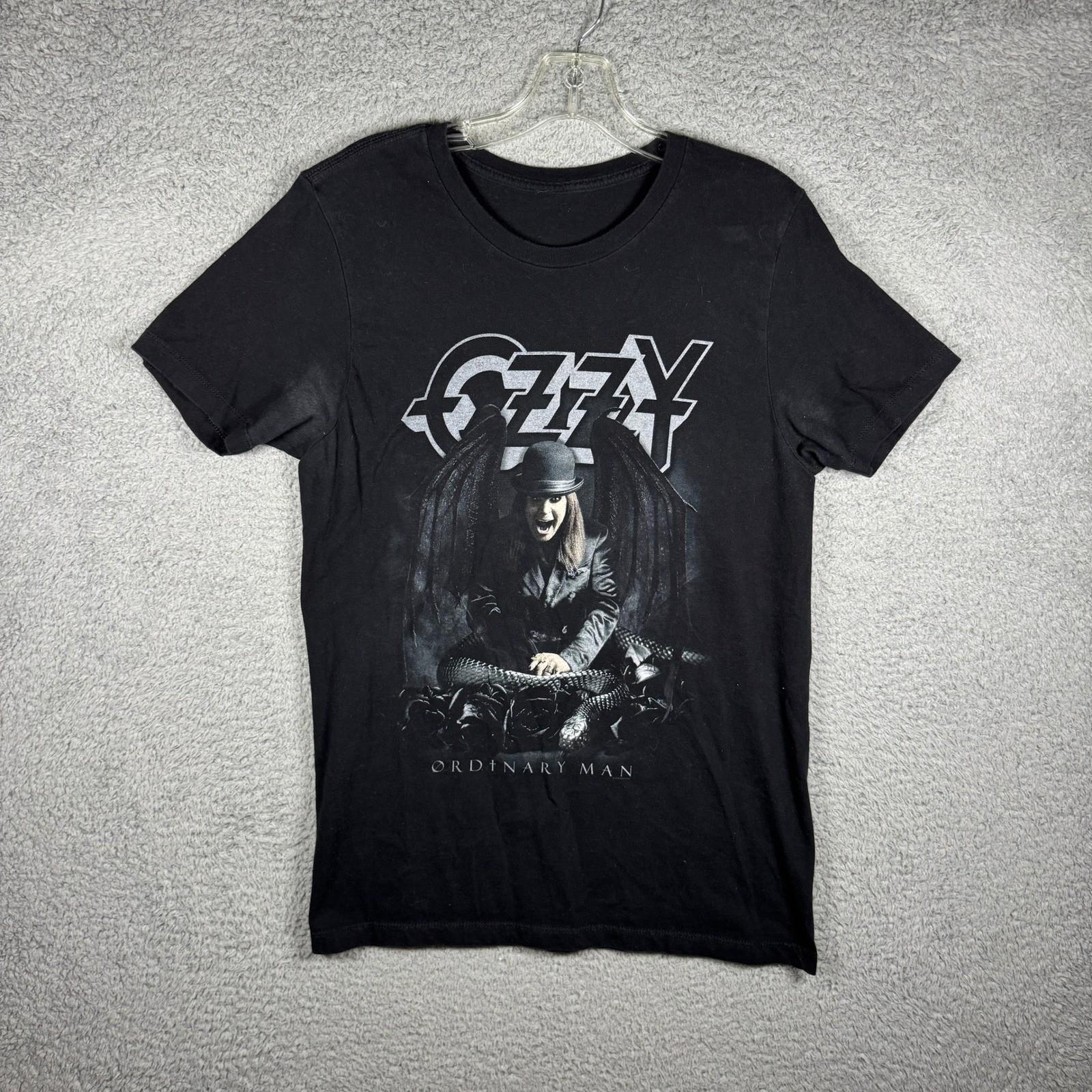 Ozzy Osbourne Ordinary Man Black Graphic Band T-Shirt Mens Medium 2020 Unisex T-Shirt XL