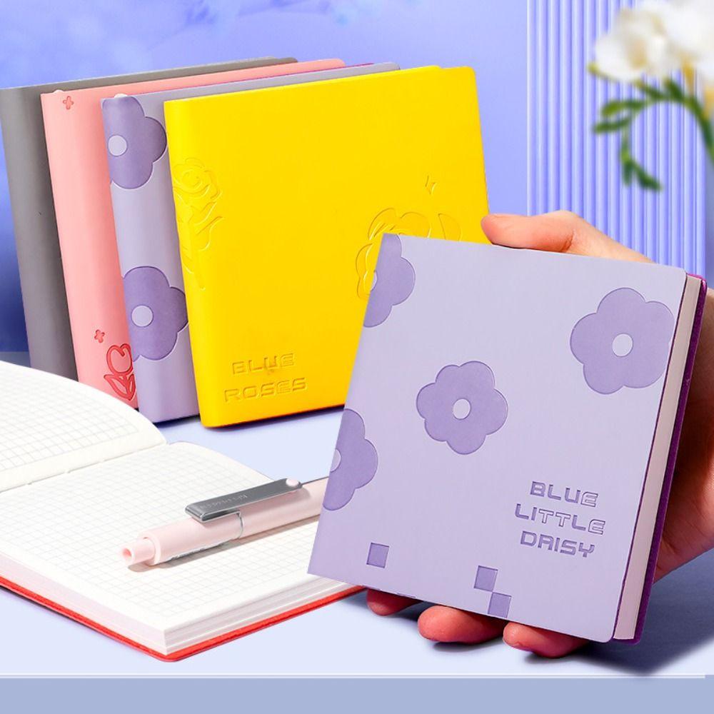 

Grid Square Notebook Simple. Journal Notebook Portable Writing Paper Office Supplies