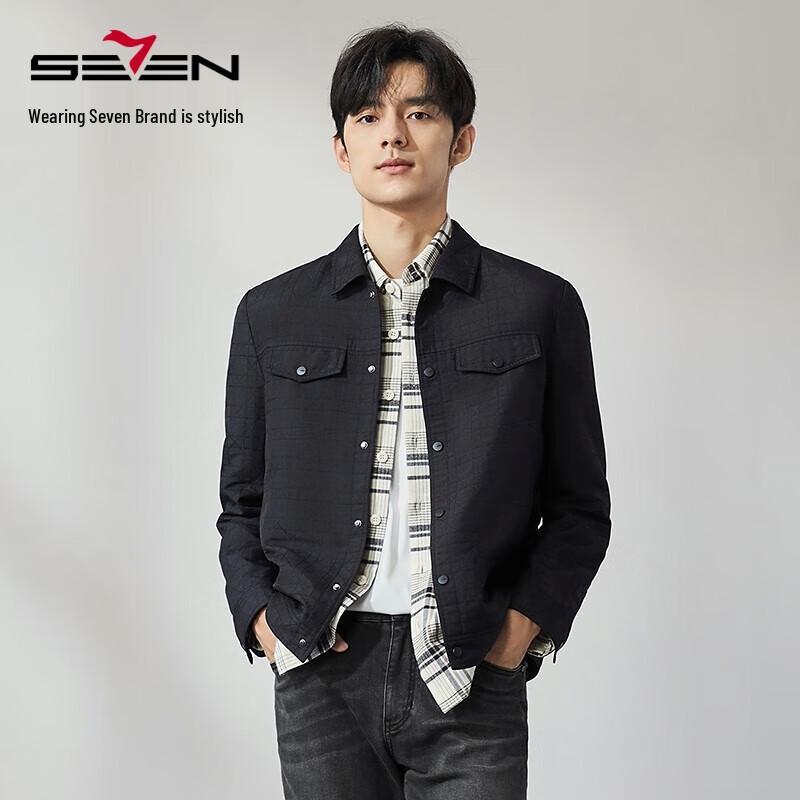 Septwolves Herren Freizeit-Arbeitsjacke mit Revers