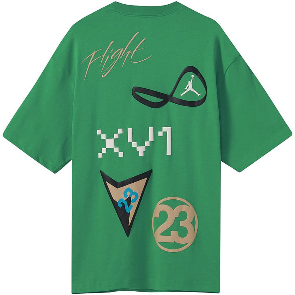 New Jordan Drop Shoulder Sleeve T-Shirt Men's Green DX9562-310