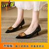Spring and summer French pointed toe shallow mouth high heels niche design temperament celebrity stiletto single shoes