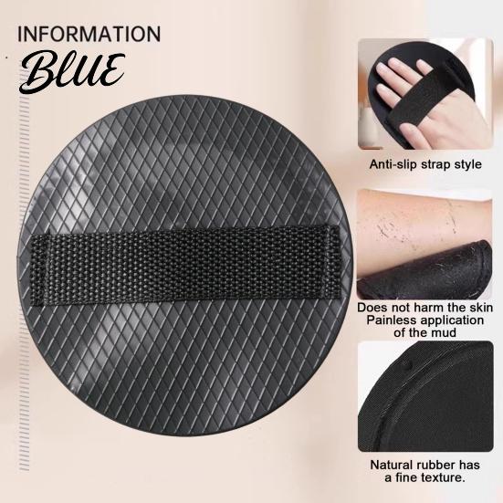 Exfoliating Bath Gloves Cleansing Shower with Ergonomic Strap Scrubber Glove Deep Skin Soft Rubber Body Scrubbers Mitt Lightweight Quick-drying