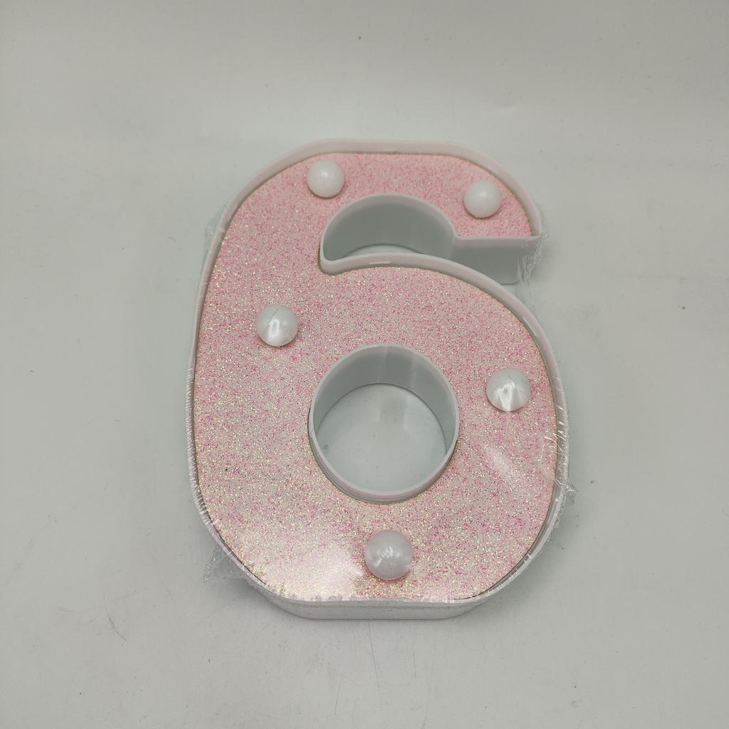 1pc Vibrant LED Lighting Letter - Battery Powered,Dimmable for Bedroom, Birthday Party, Wedding, Home, Christmas, and Eid Al-Adha Mubarak Decorations