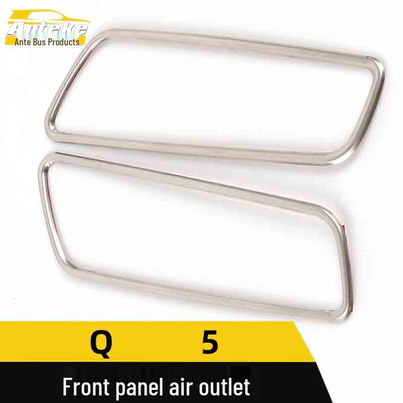 Q5 Front Panel & Center Console Stainless Steel Air Outlet Decorative Stickers.