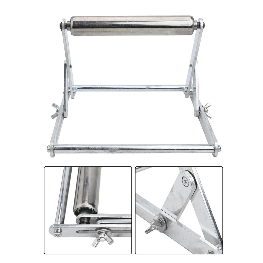 Foldable Support Frame Adjustable Cutting Machine Stand Metal Material Sturdy Construction Compact Size Convenient Design