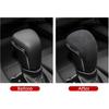 Car Interior Suede Leather Gear shift Knob Cover Trim Compatible with Toyota Camry 2018-2024,for Avalon Corolla Levin 2019-2024 Accessories (DARK