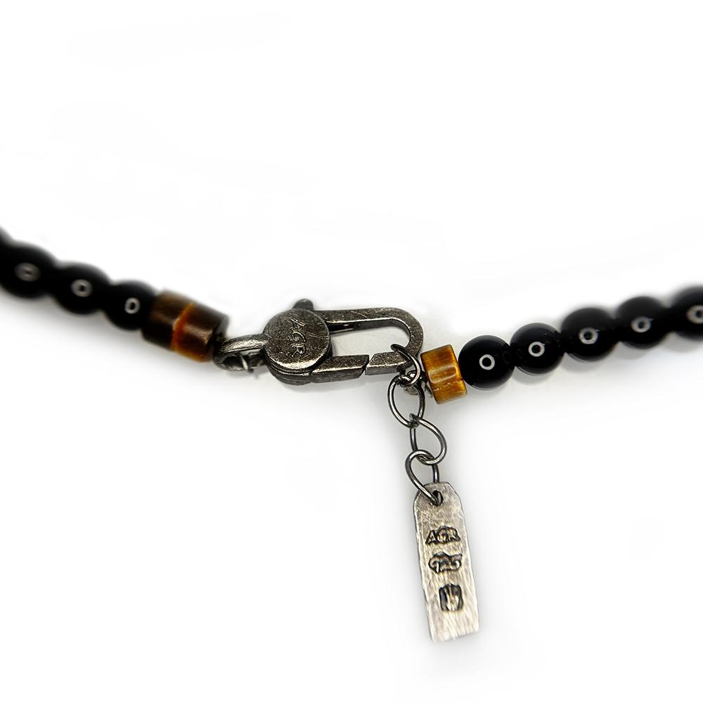 Agroundring Onyx Bead Necklace