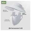 Women's Seamless Sun Protection Hat: Large Brim, Hollow Top for Cycling In Spring and Summer