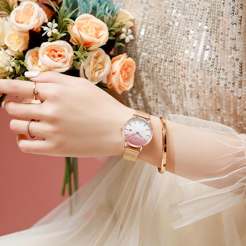 Valentine's Day Gift Women's Luxury Waterproof Starry Sky Watch Set